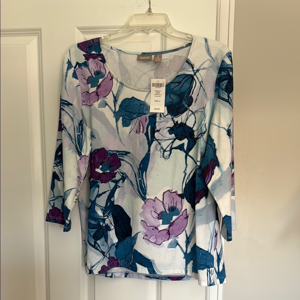Chicos 3/4 Sleeve Blouse